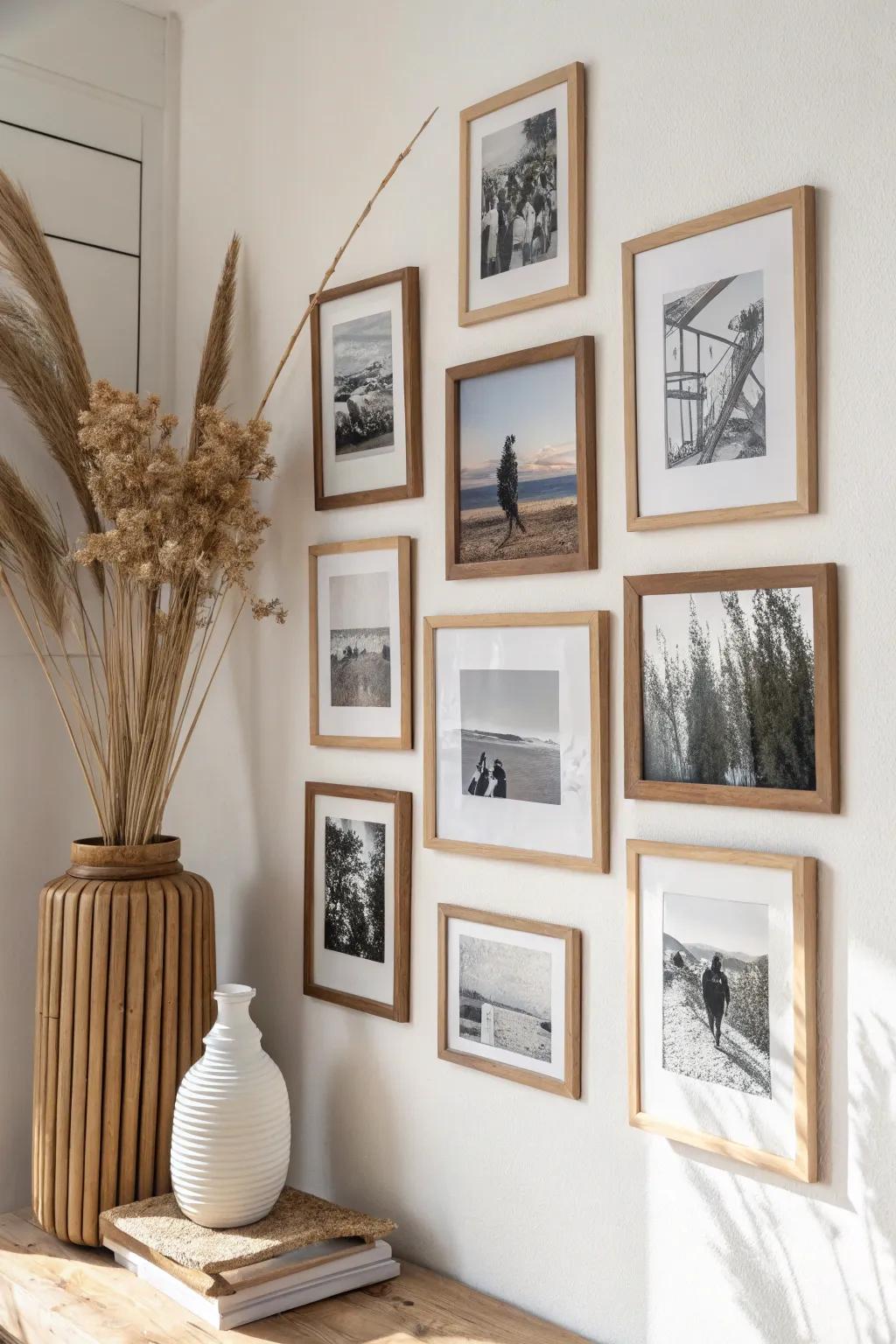 Craft your memories into art with a minimalist DIY photo collage.