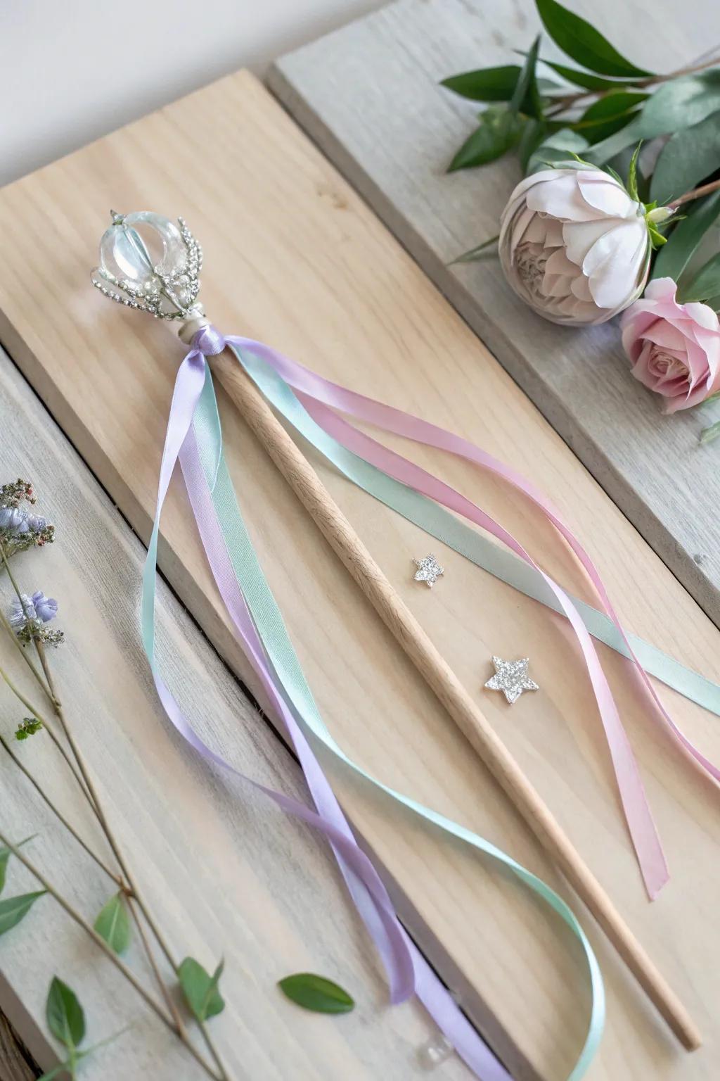 Craft your own enchanting fairy wand with a touch of magical simplicity. ✨