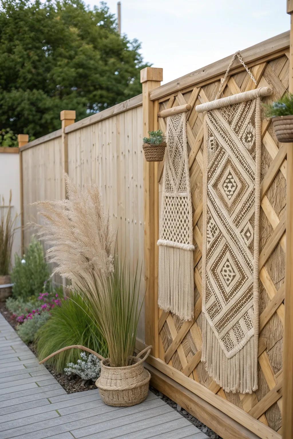 Weaving together community and creativity: a stunning fence art project that brings neighbors closer.