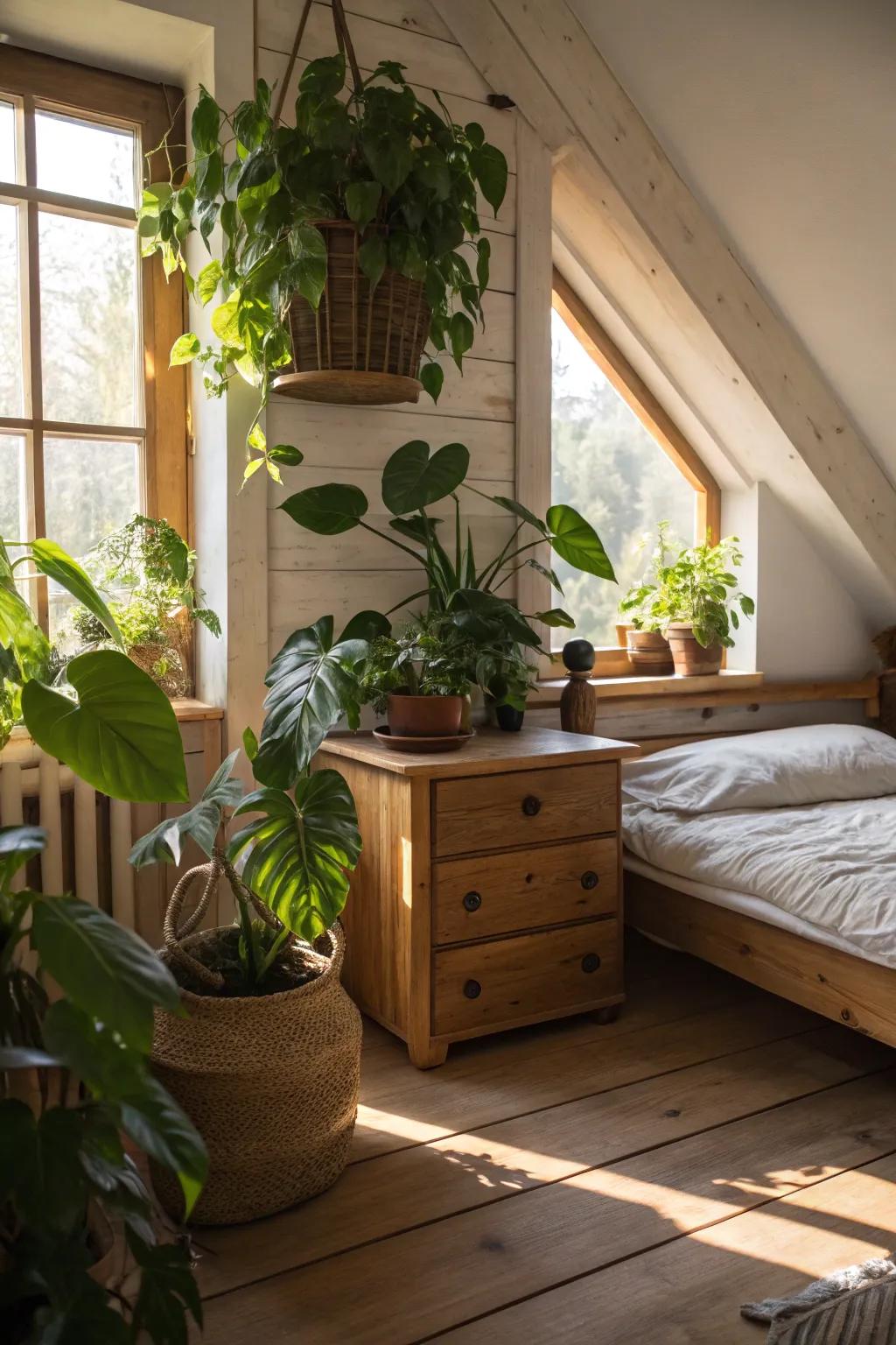Nature-inspired accents boost positive energy.