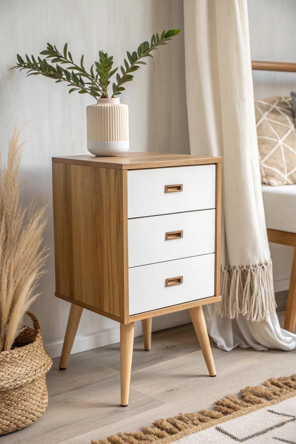 Elevate your office style with a simple yet elegant file cabinet transformation.