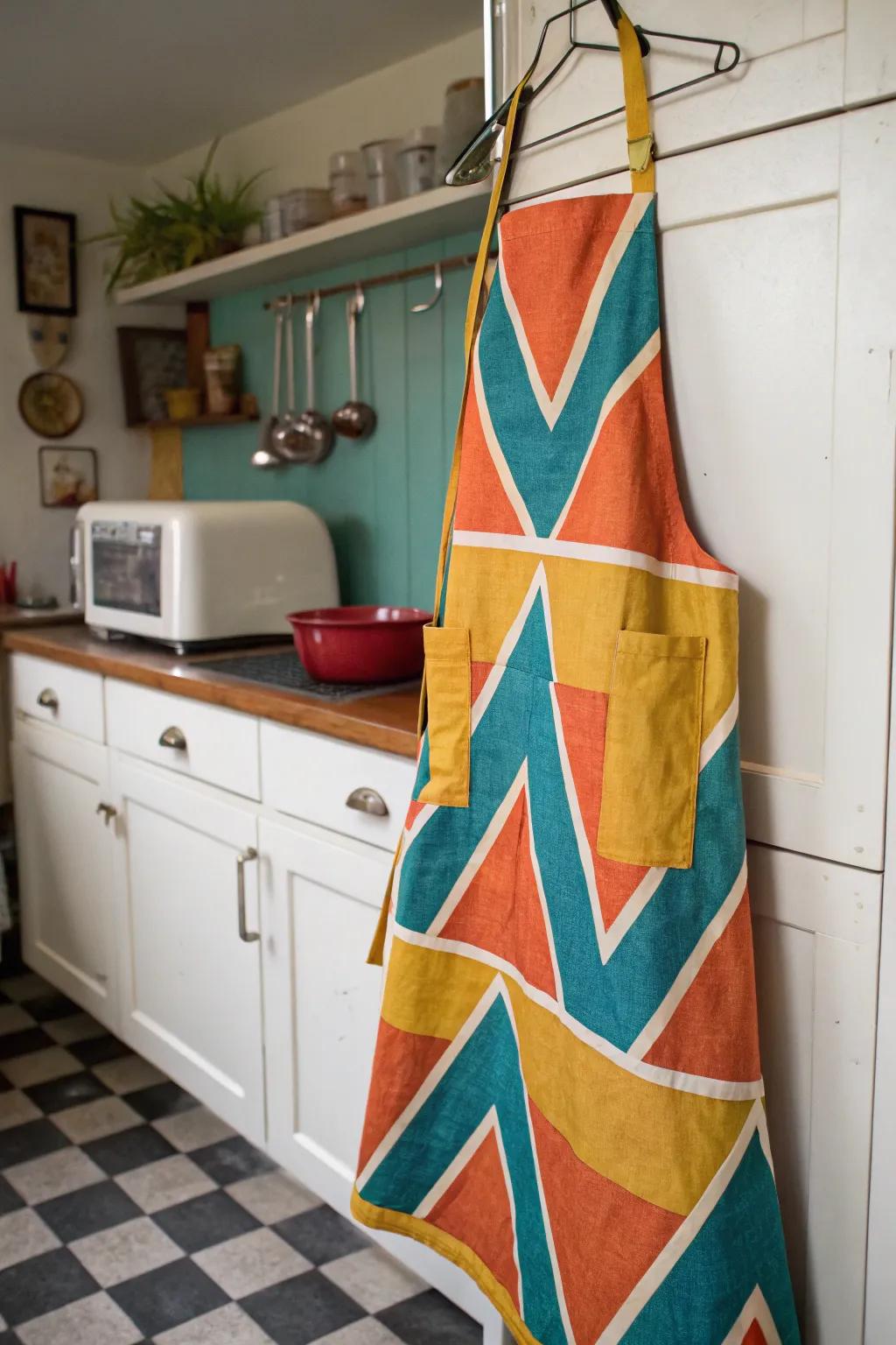 Step back in time with this retro apron—perfect for the modern man with a taste for nostalgia.