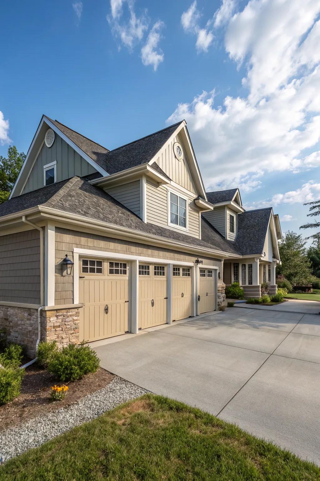 Integrated dormers create a seamless and cohesive home exterior.