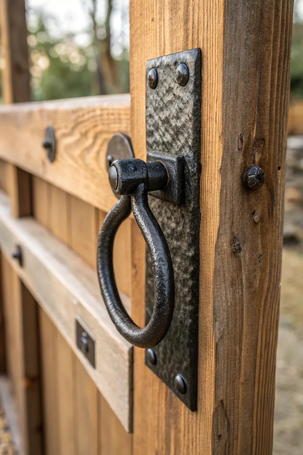 Elevate your gate with a durable, stylish wall-mounted pull that stands the test of time.