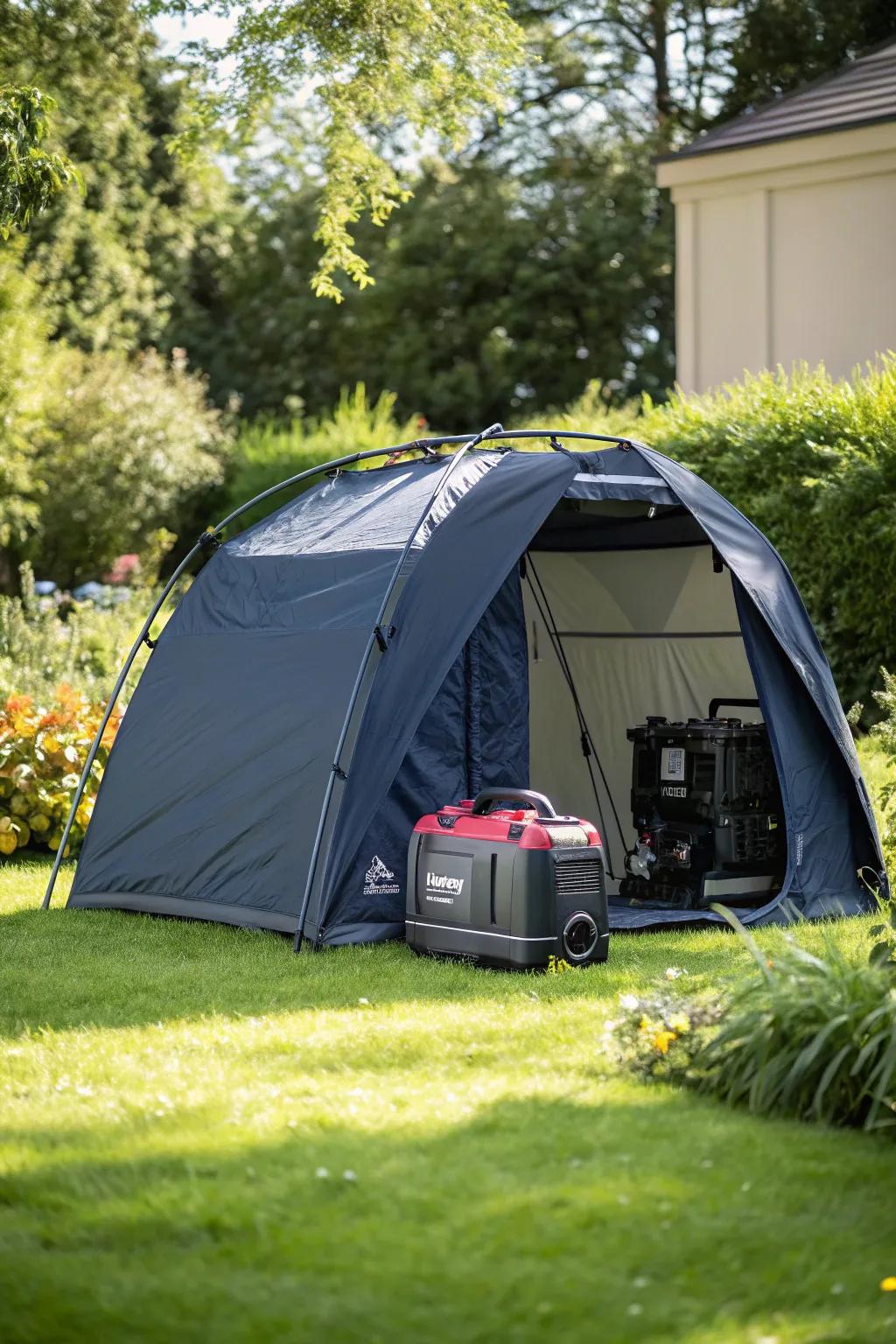 Effortless protection for your power source - Elevate your outdoor adventures with a stylish generator tent.