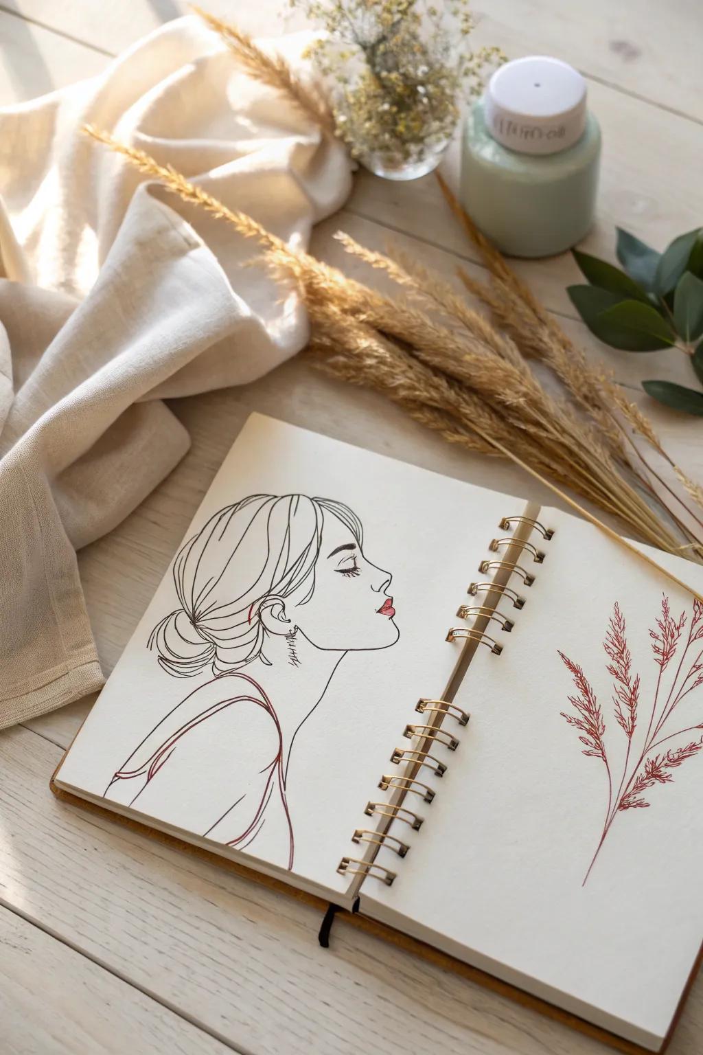 Discover the art of simplicity with minimalistic line drawings, where less is truly more.
