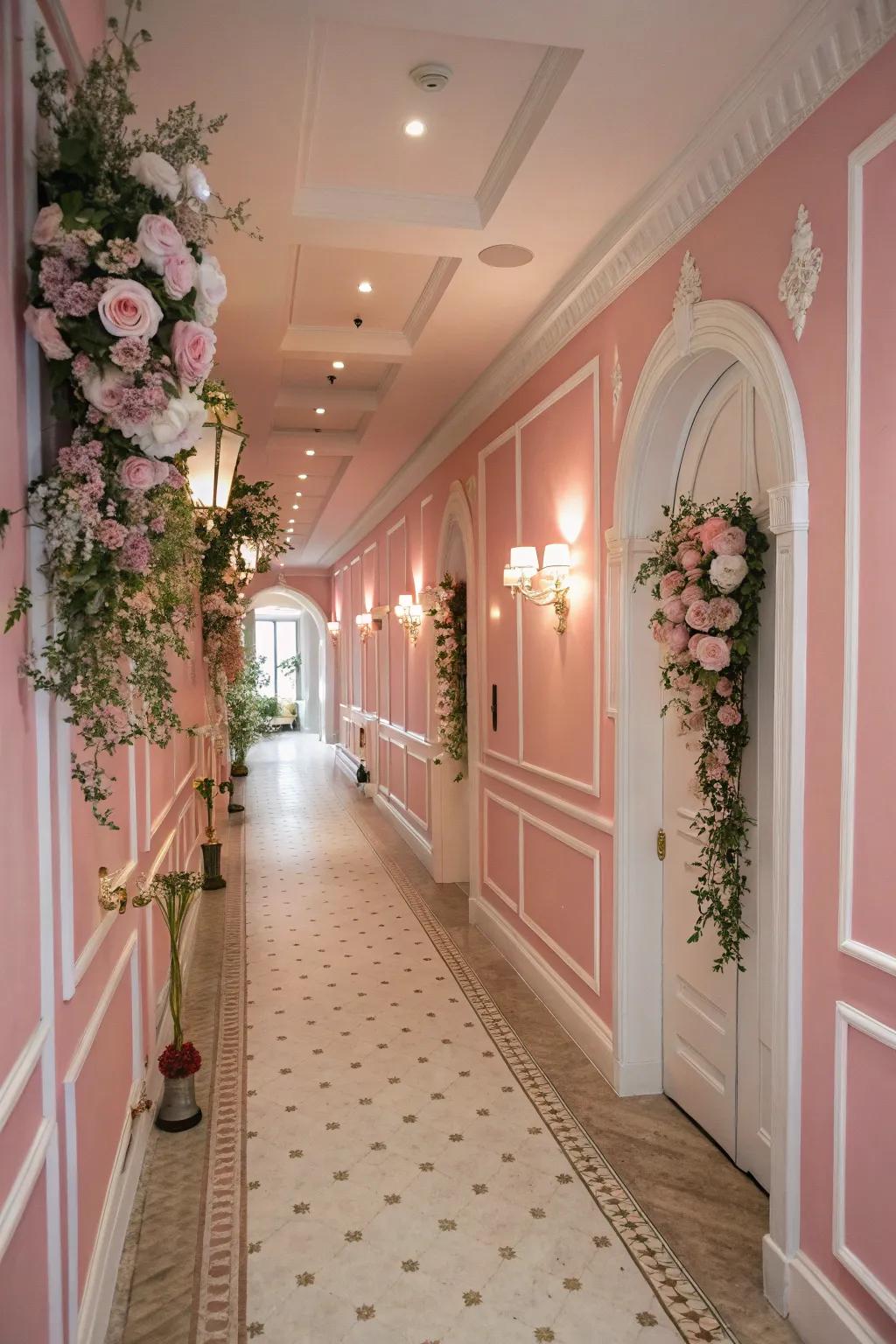 Soft pastels can transform your hallway into a serene escape.