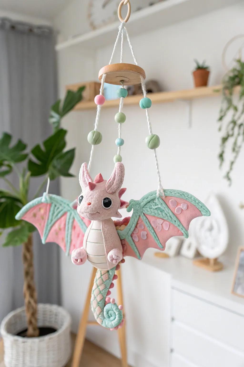 Let your creativity soar with this whimsical winged dragon charm, perfect for adding a touch of fantasy to your space.
