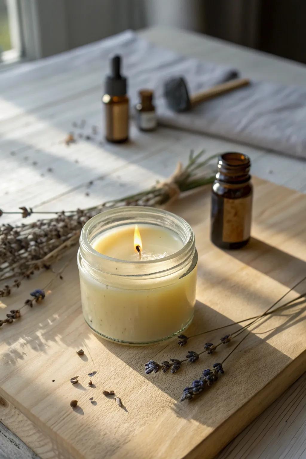 Create your own oasis with handcrafted scented candles.