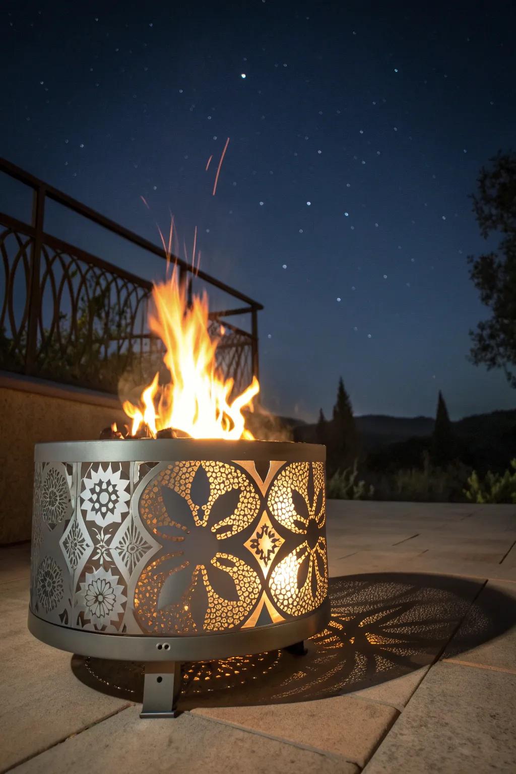 Ignite your evenings with a stunning DIY metal fire pit that blends style and warmth.
