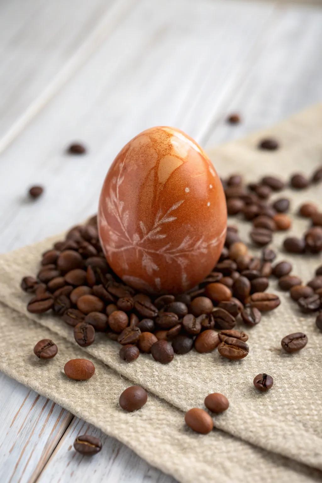 Embrace the elegance of nature with coffee-dyed sophistication.