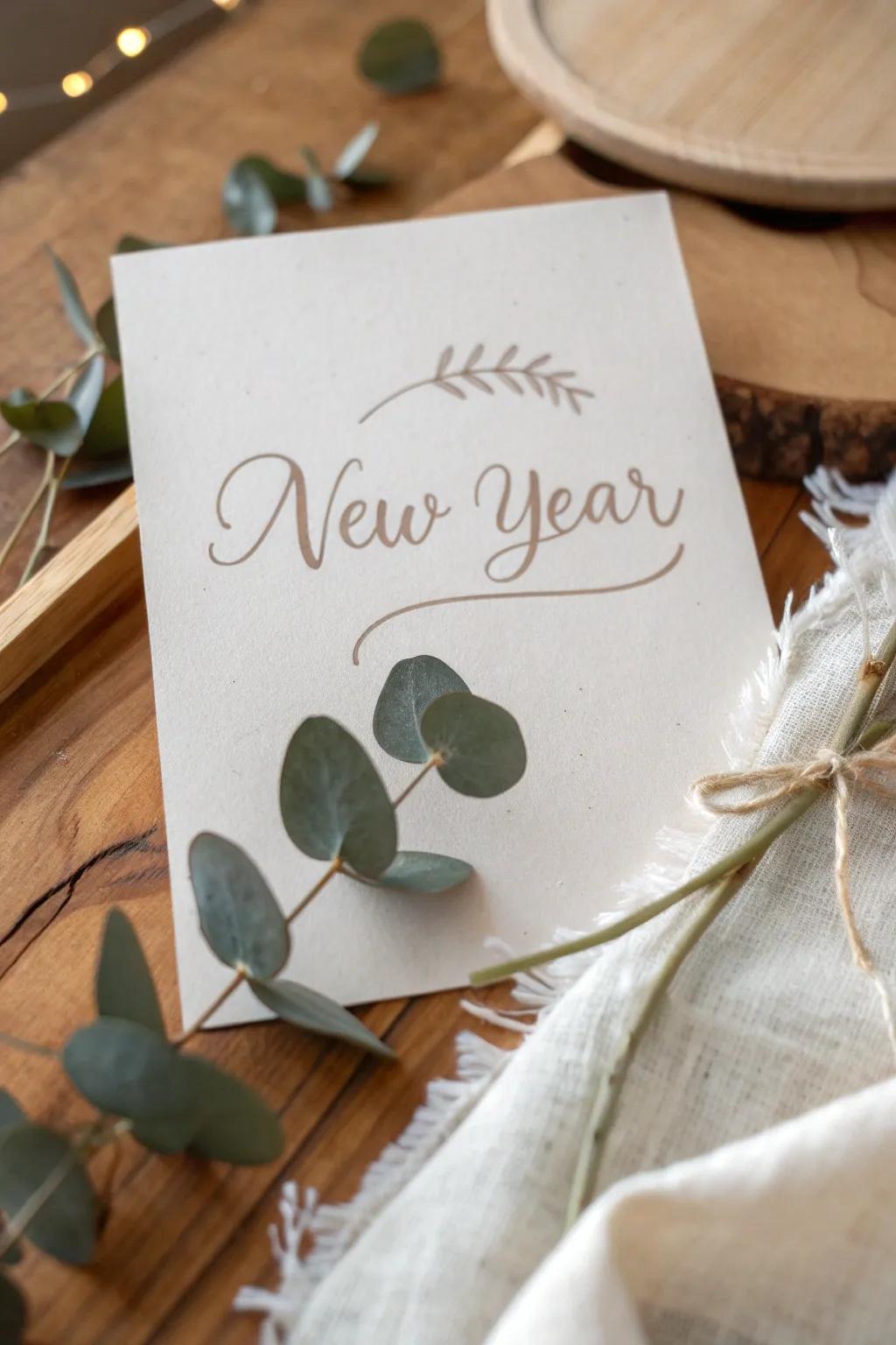 Elevate your New Year wishes with the charm of handwritten notes.