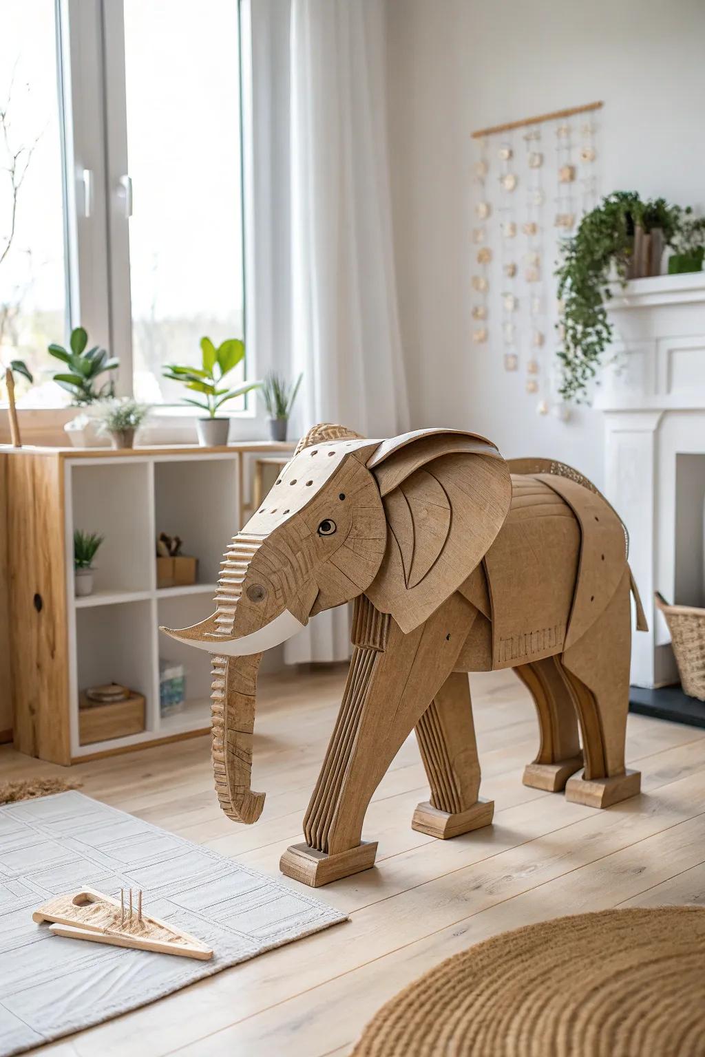 Embrace your wild side with DIY cardboard creations that turn your home into a stylish safari!