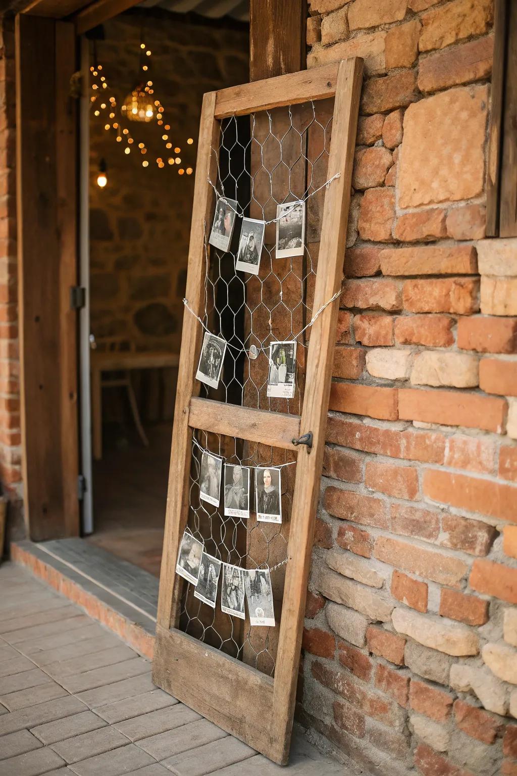Transform nostalgia into art with this vintage photo display idea.
