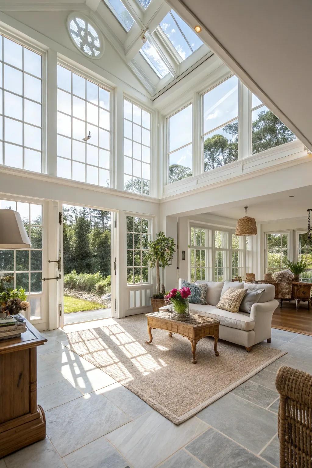Natural light enhances color choices