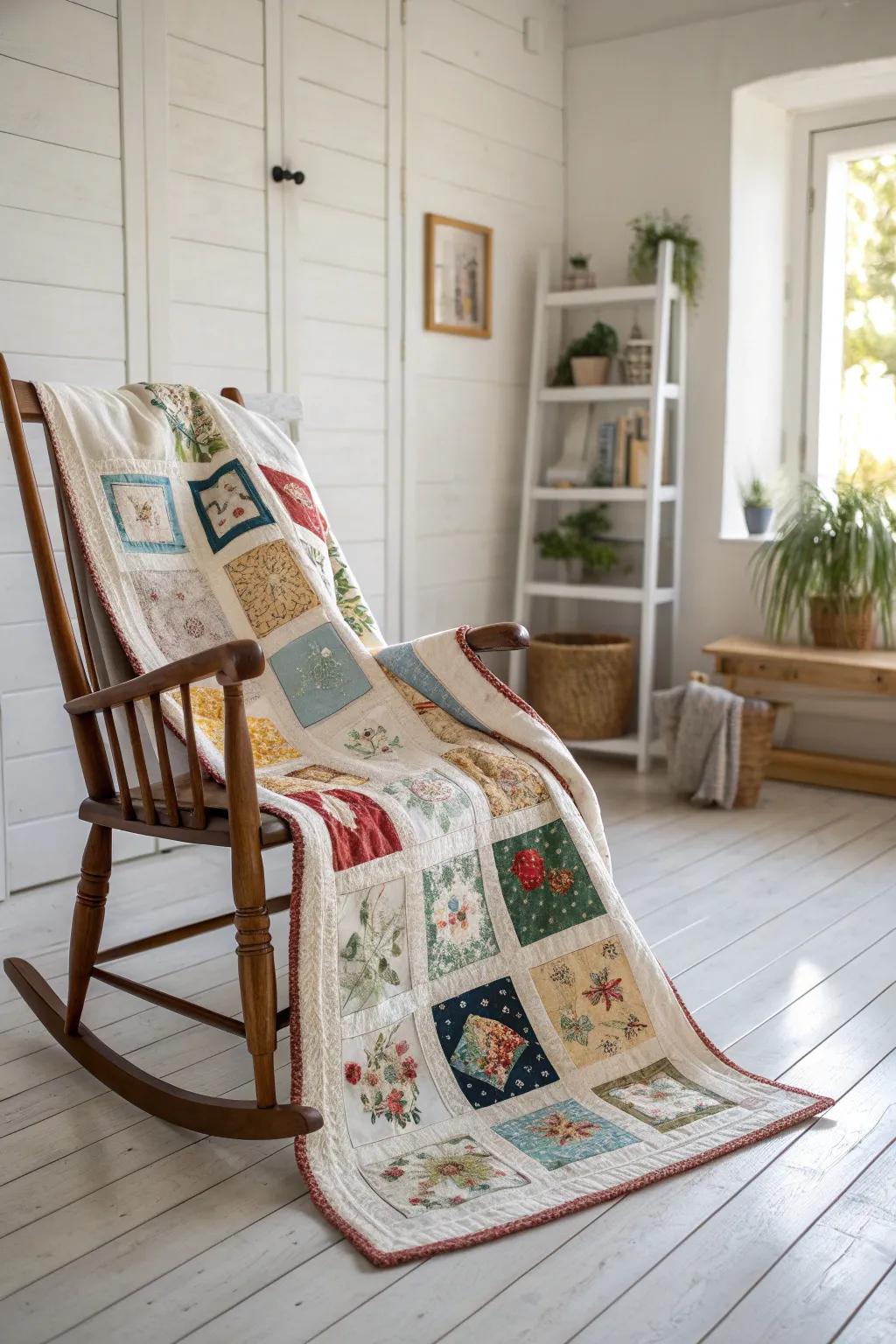 Wrap yourself in memories with a handcrafted patchwork quilt, where every stitch tells a story.
