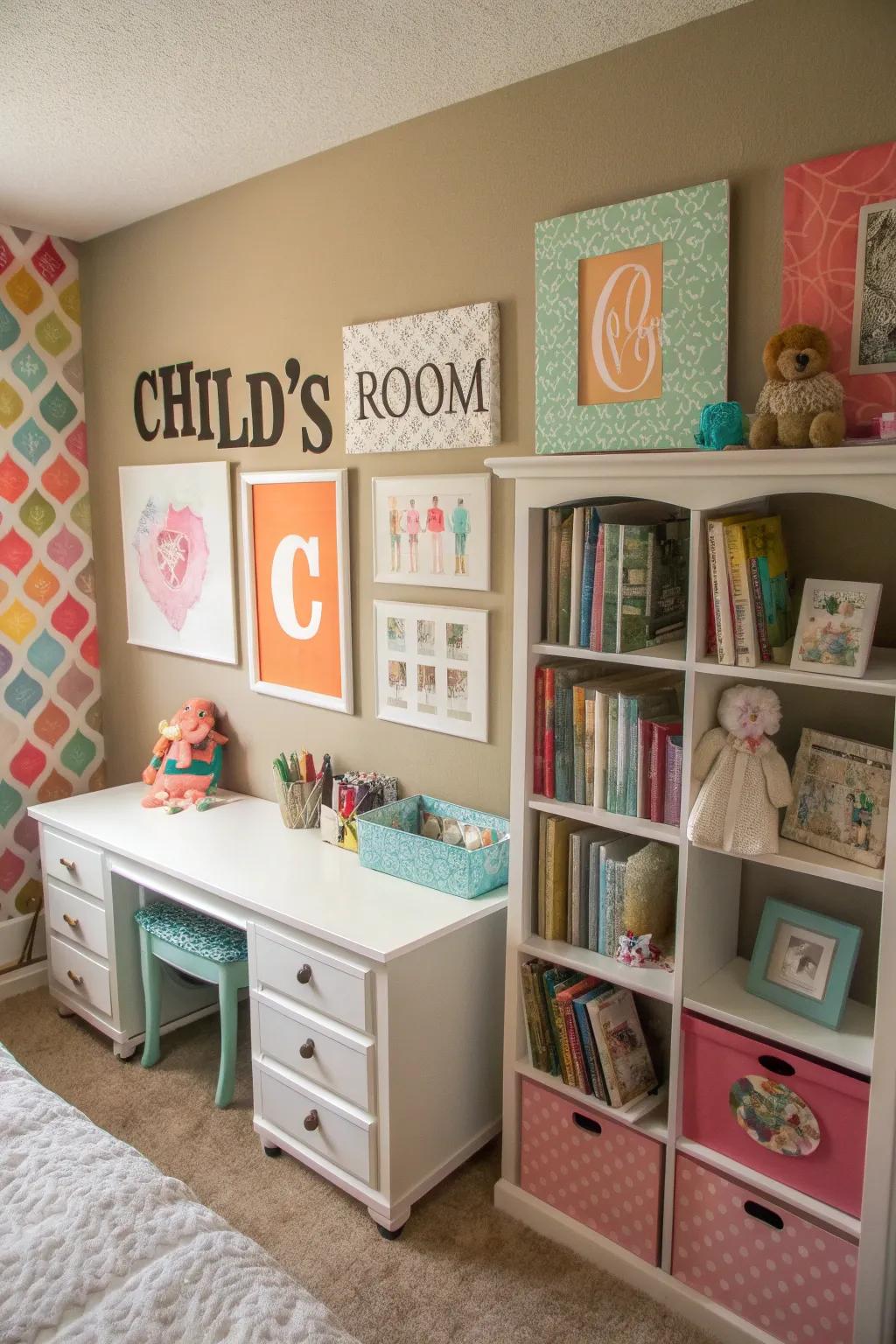 Personalized decor makes a space feel special and unique.