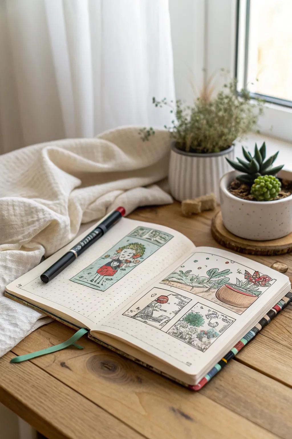 Unleash your imagination with Posca pen comic panels—where stories come to life in vibrant detail.