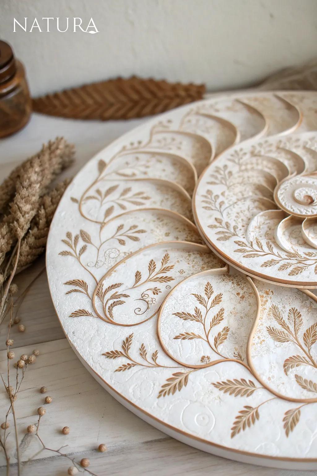 Embrace the natural elegance of Pythagorean spirals with a touch of Scandinavian minimalism. 🌿✨