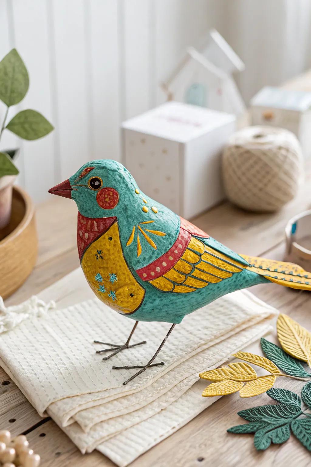 Revive retro charm with colorful paper mâché animal figures—handcrafted for a touch of nostalgia and style!
