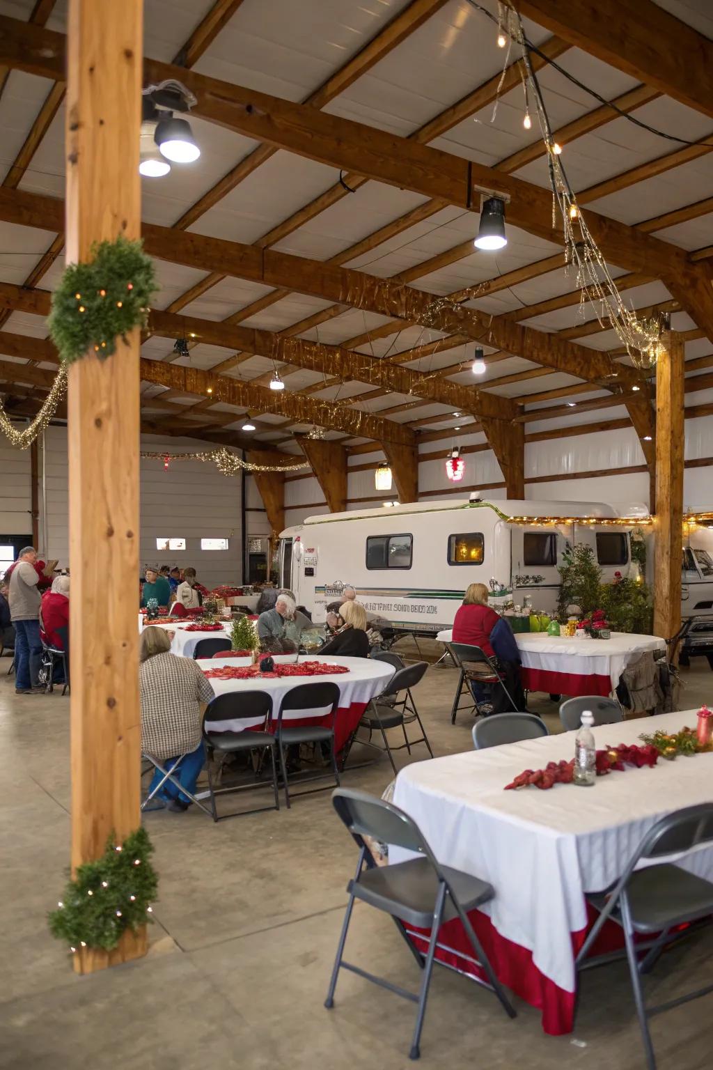 A multi-purpose pole barn adapts to various needs.