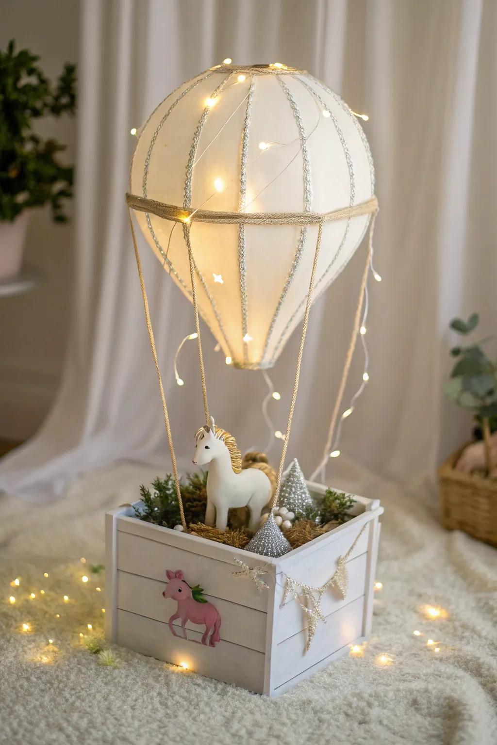 Enchant your space with this fairytale-inspired shoebox float, where minimalism meets magic.