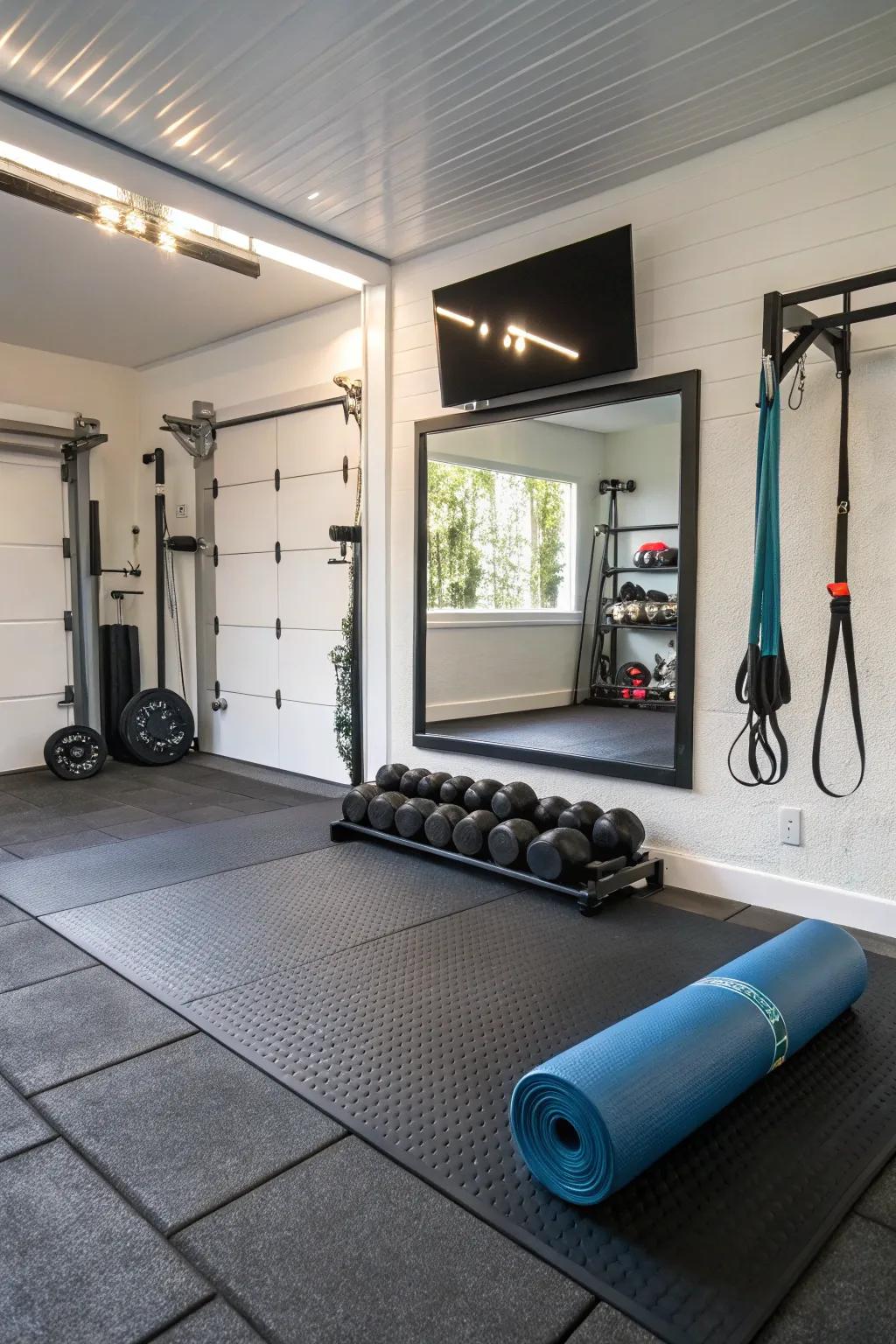Transform your space: The ultimate home gym in a single garage conversion.