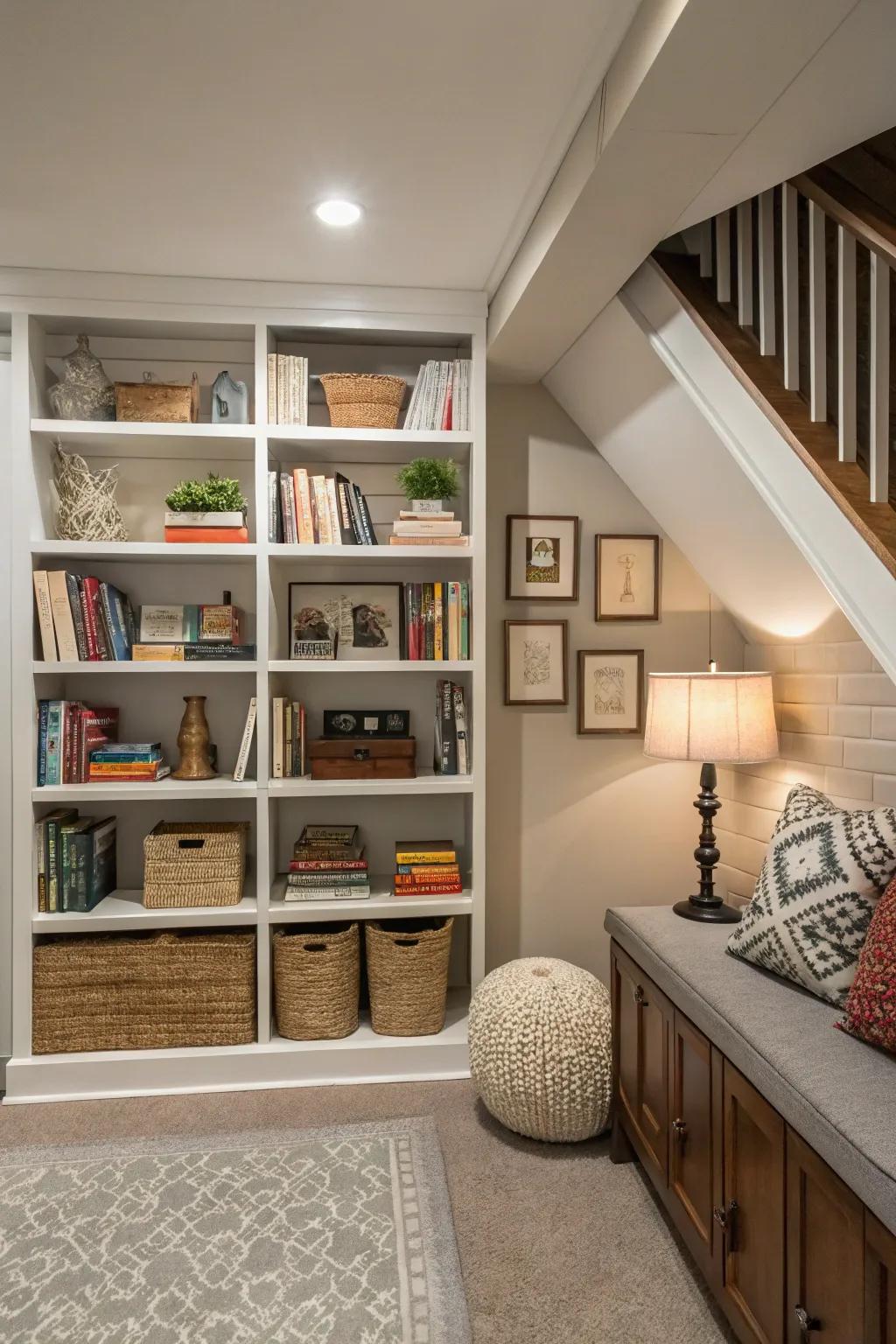 Showcase your style with decorative shelving.