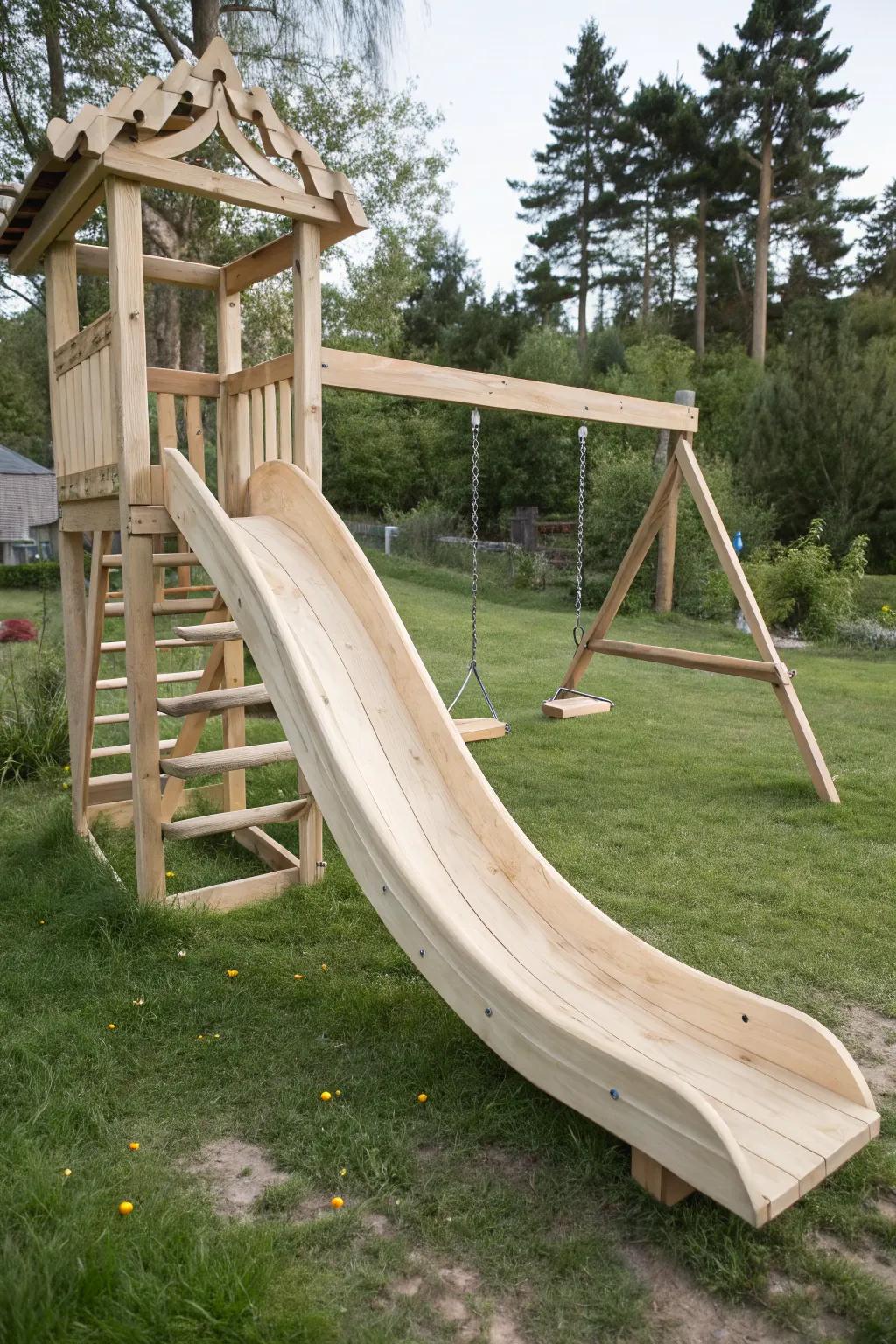 Slide into Fun with a Touch of Scandinavian Elegance 🌿✨
