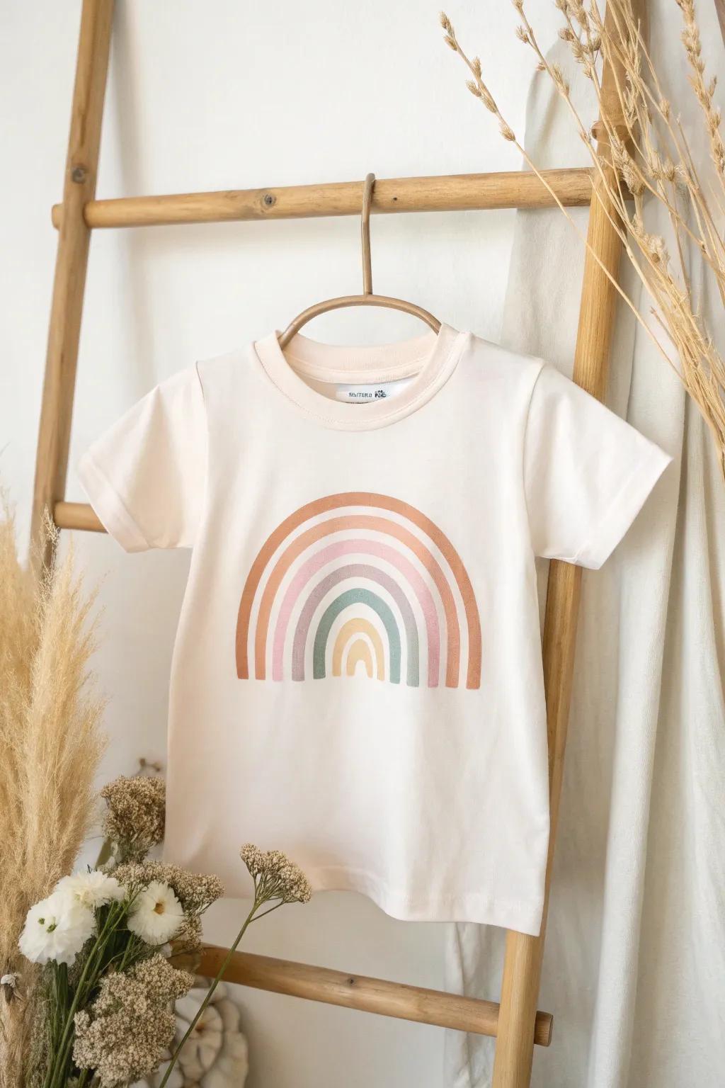 Celebrate a decade with style and color! This rainbow-themed shirt is the perfect blend of joy and elegance. 🌈✨