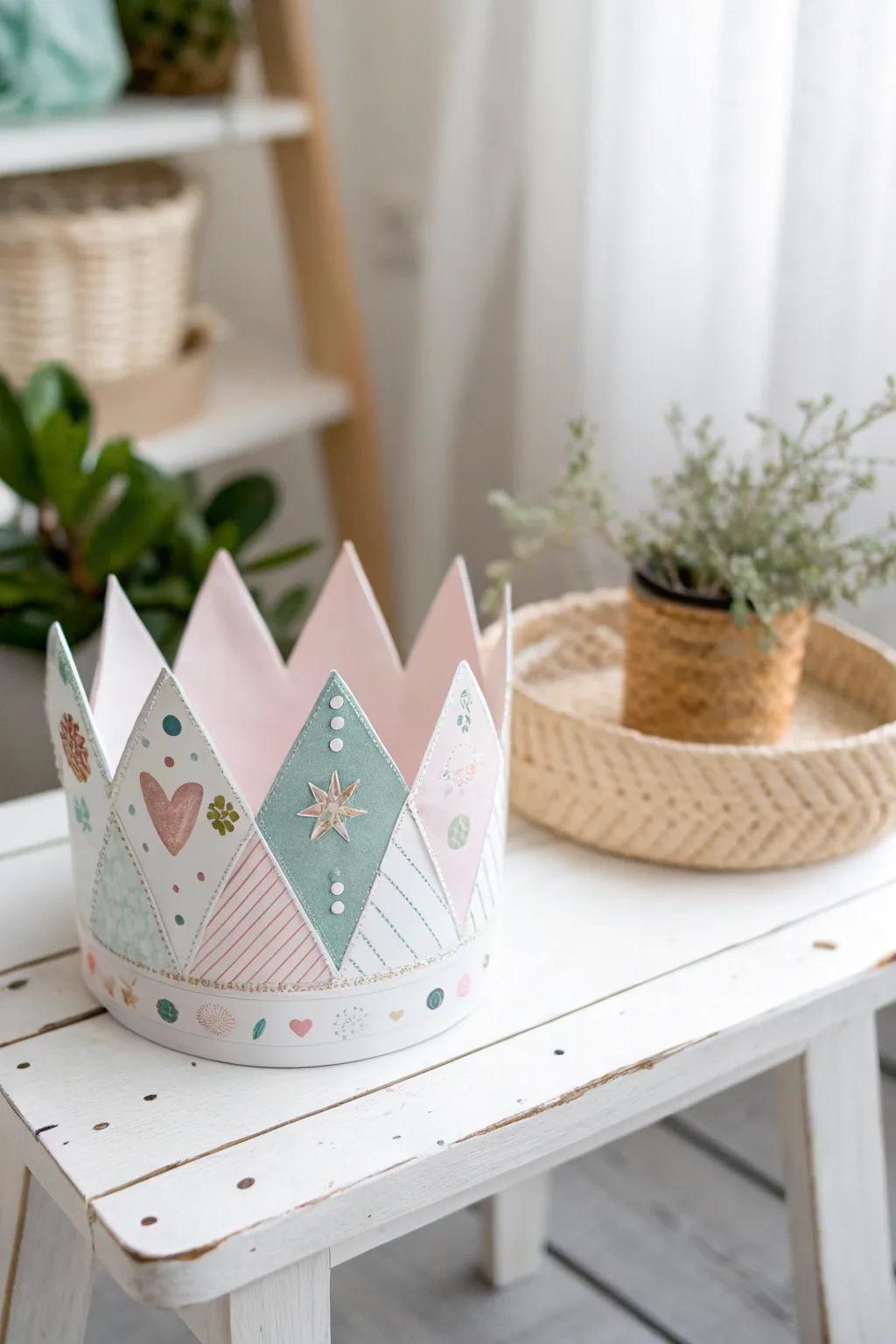 Embrace the magic of learning with a handmade crown fit for a little royal's first day of school.