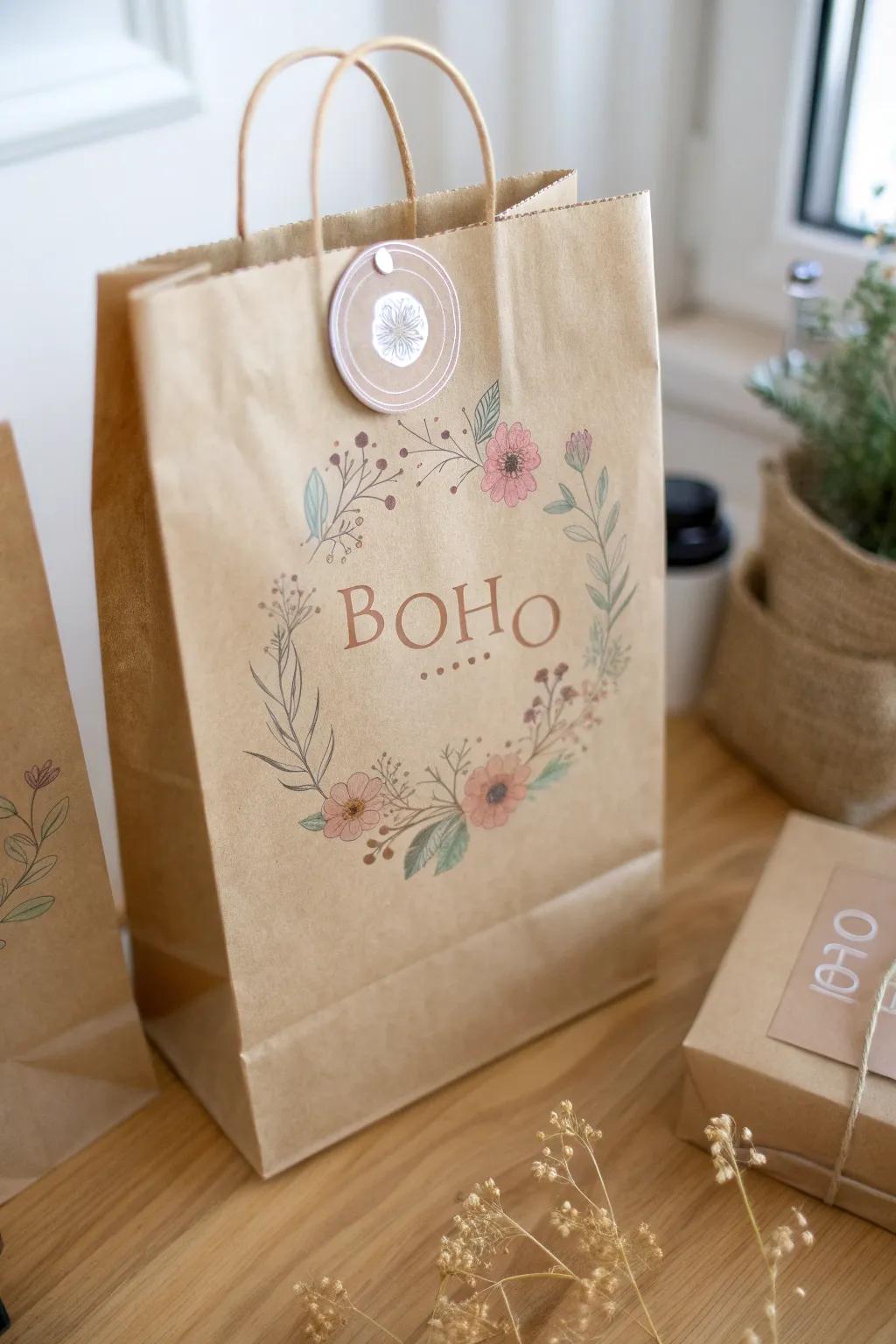Embrace the charm of simplicity with rustic paper bag packaging - perfect for a homemade, nostalgic touch.