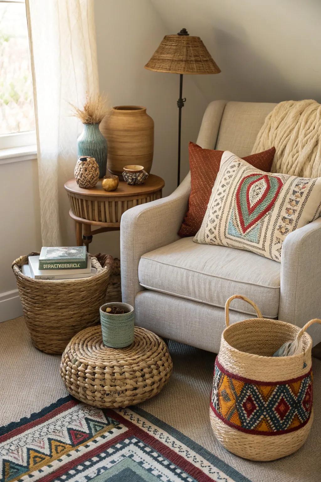 Handmade decor adds a personal and unique touch to your bedroom.