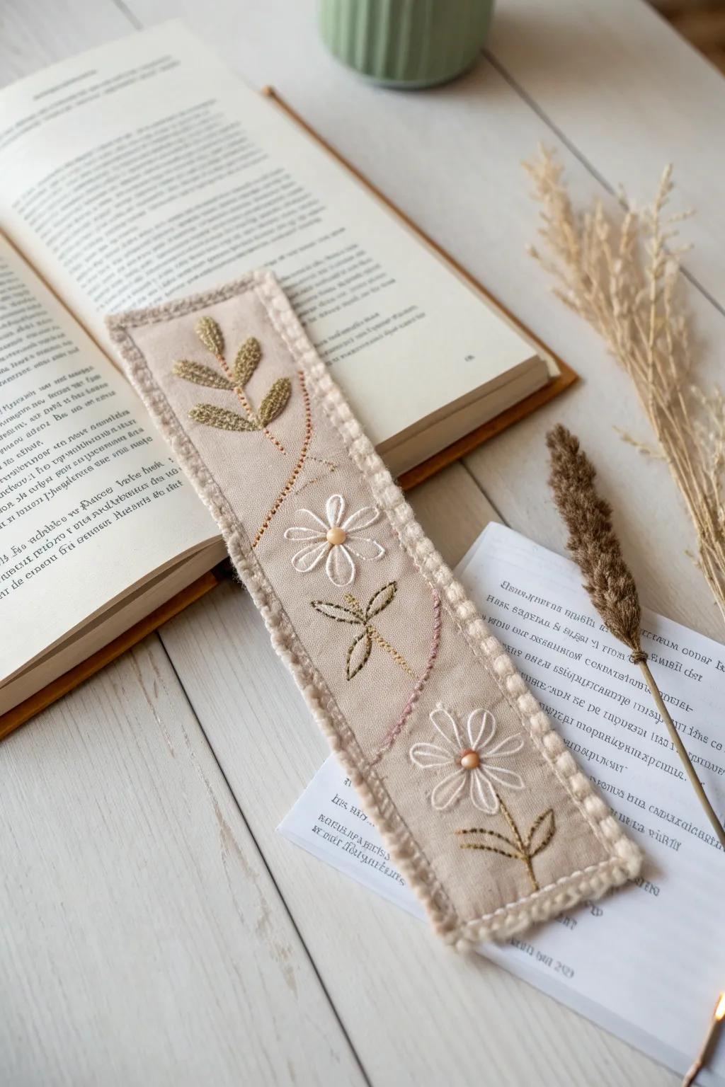 Elevate your reading experience with handcrafted fabric bookmarks—a simple yet thoughtful project for beginners.