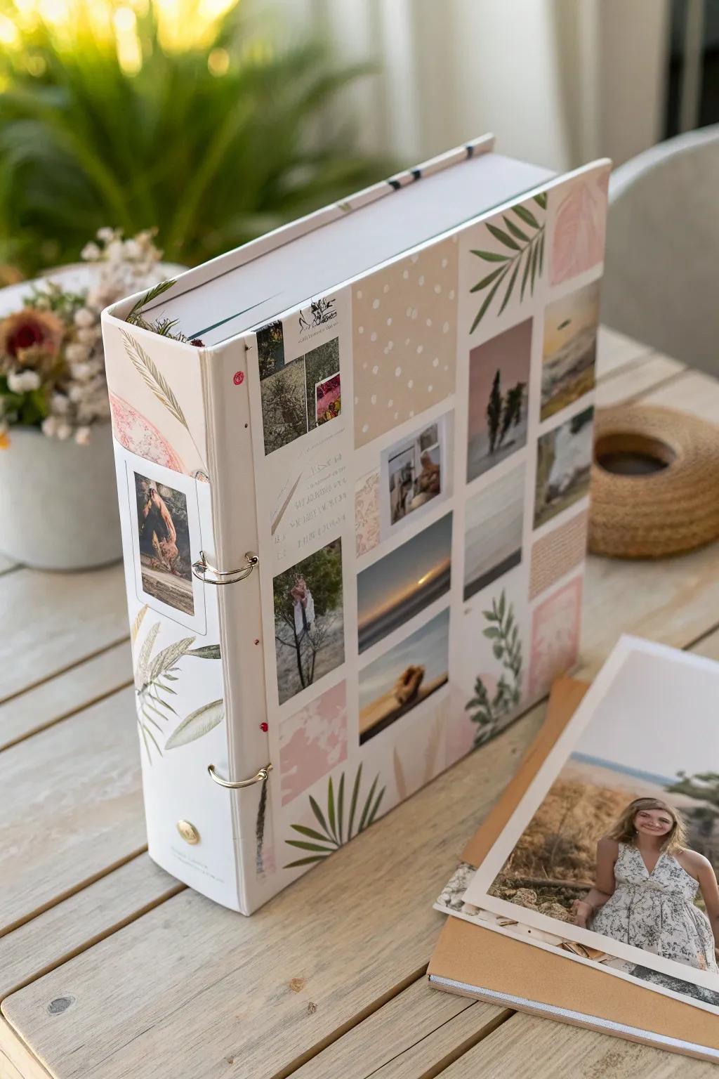 Unleash your creativity with a personalized collage binder cover that tells your unique story. 🌿✨