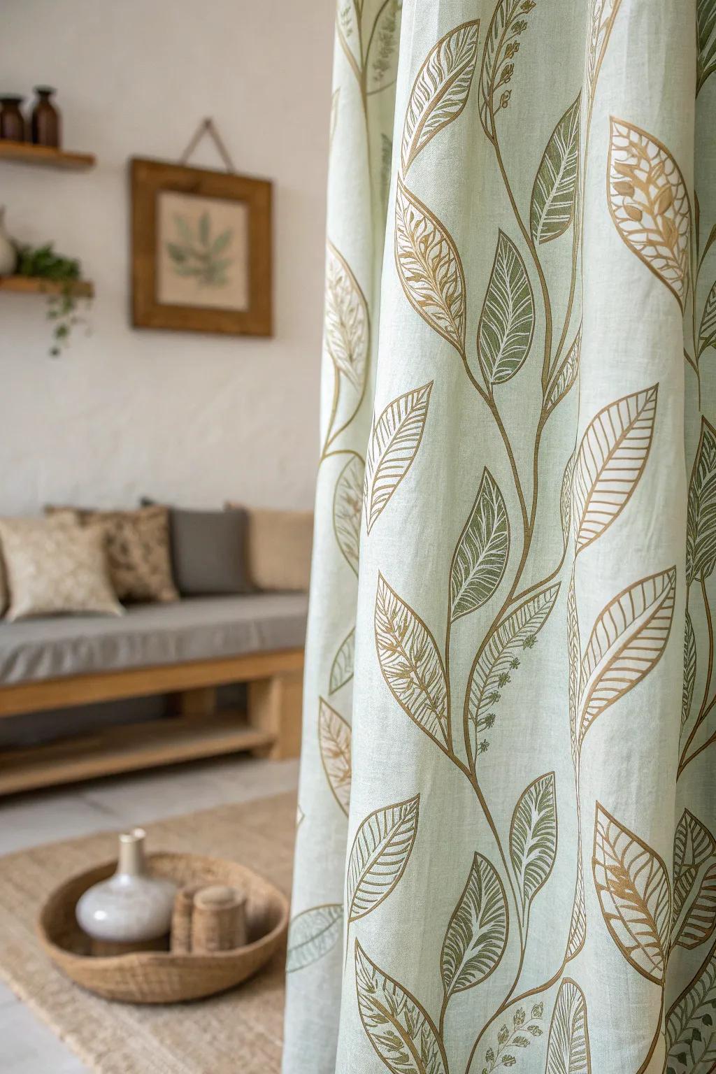 Embrace serenity with nature-inspired block print designs, bringing the beauty of the outdoors into your living space.