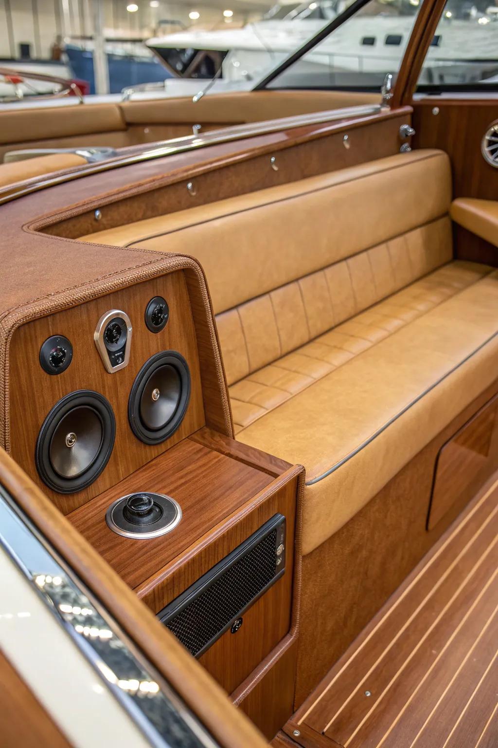 Elevate your boating experience with seamlessly integrated speaker solutions.