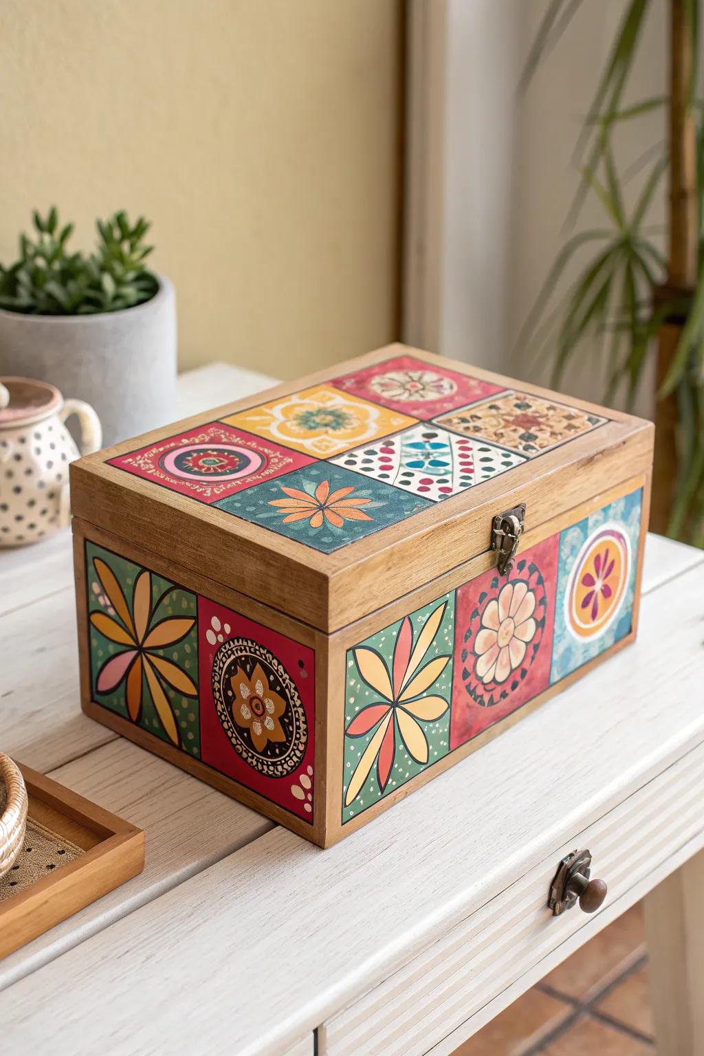 Add a splash of color to your decor with vibrant, handcrafted designs.