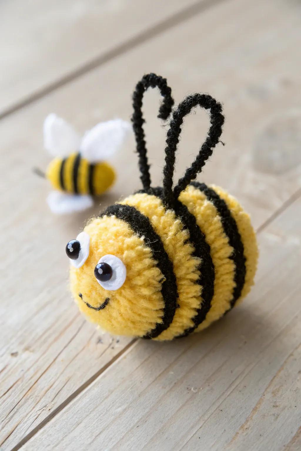 Capturing the charm of handmade: Meet your new favorite yarn-wrapped bumble bee.