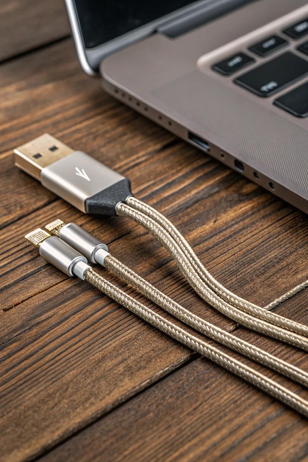 Elevate your workspace with these elegant magnetic cable clips—where form meets function.