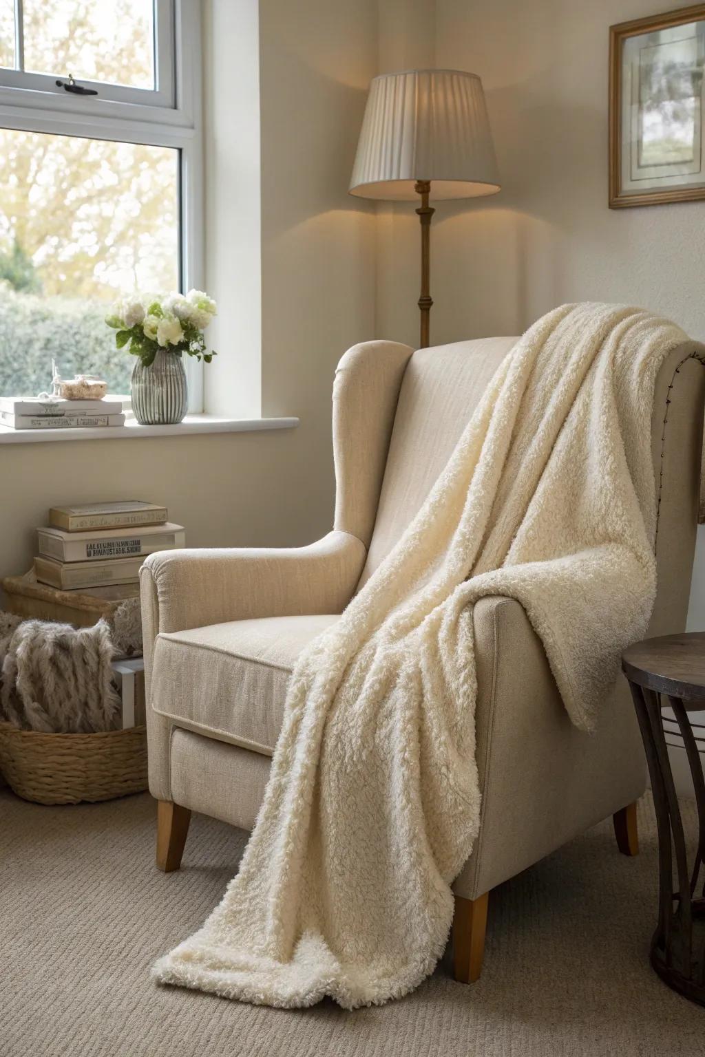 An inviting armchair perfect for relaxation.