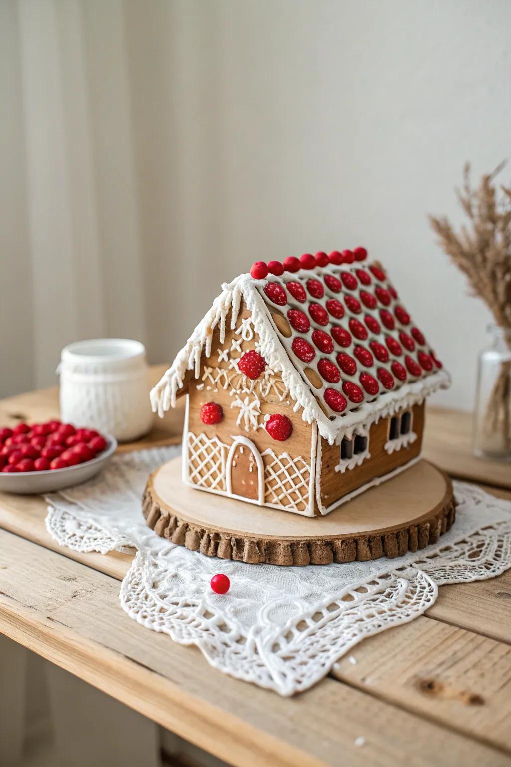 Spice up your holiday with a sweet and spicy gingerbread fortress, where simplicity meets festive flair!