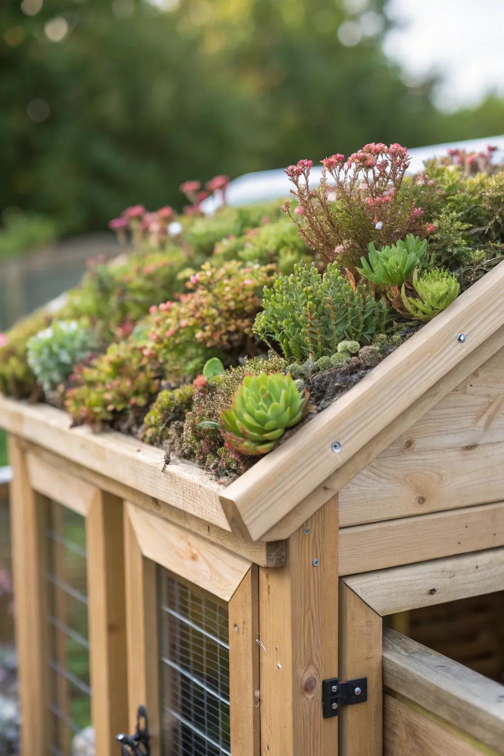 Elevate your catio with a stunning living green roof—where eco-friendly meets elegance.