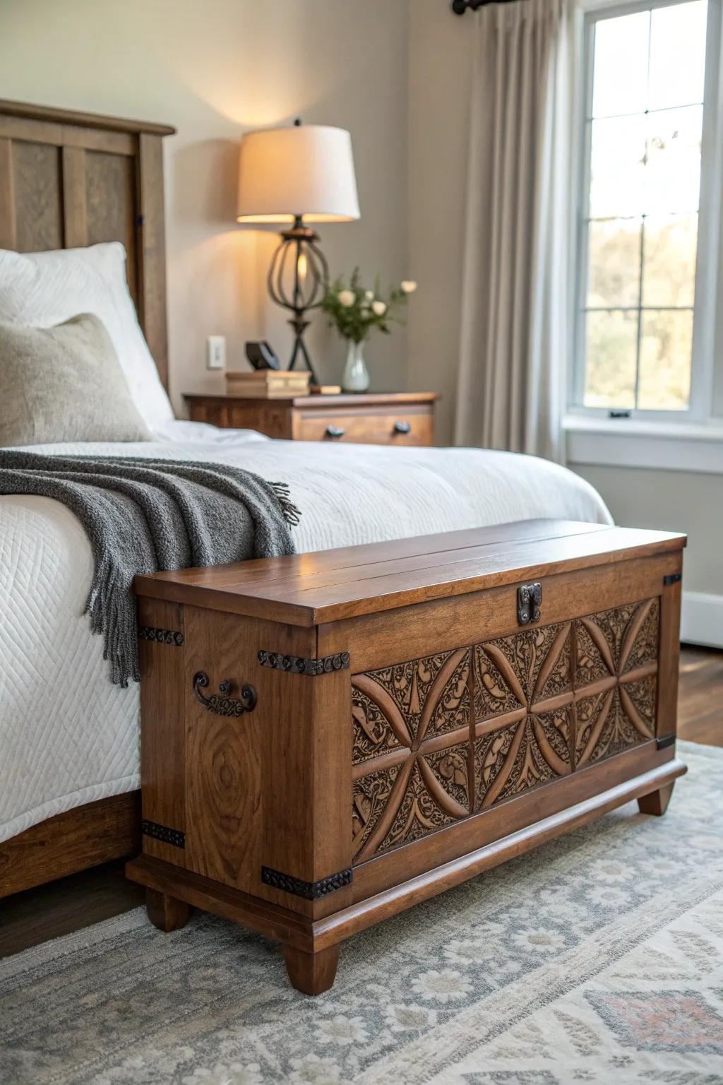 Transform your space with the timeless charm of a restored cedar chest.