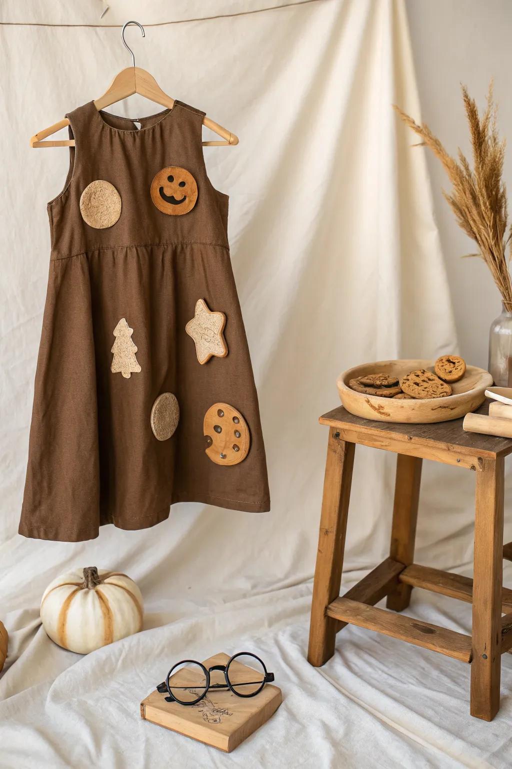 Embrace your inner 'Smart Cookie' with this charming and witty DIY costume idea! 🍪✨ #SmartCookie #DIYHalloween #MinimalistStyle