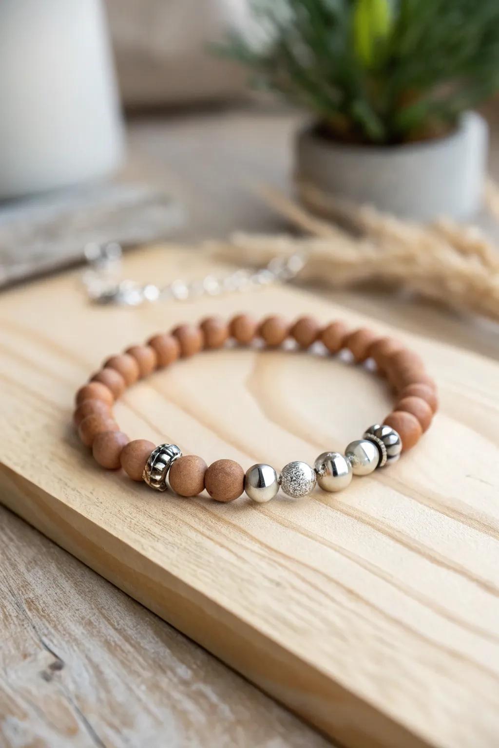 Elevate your style with the perfect blend of matte clay and glimmering metal accents.