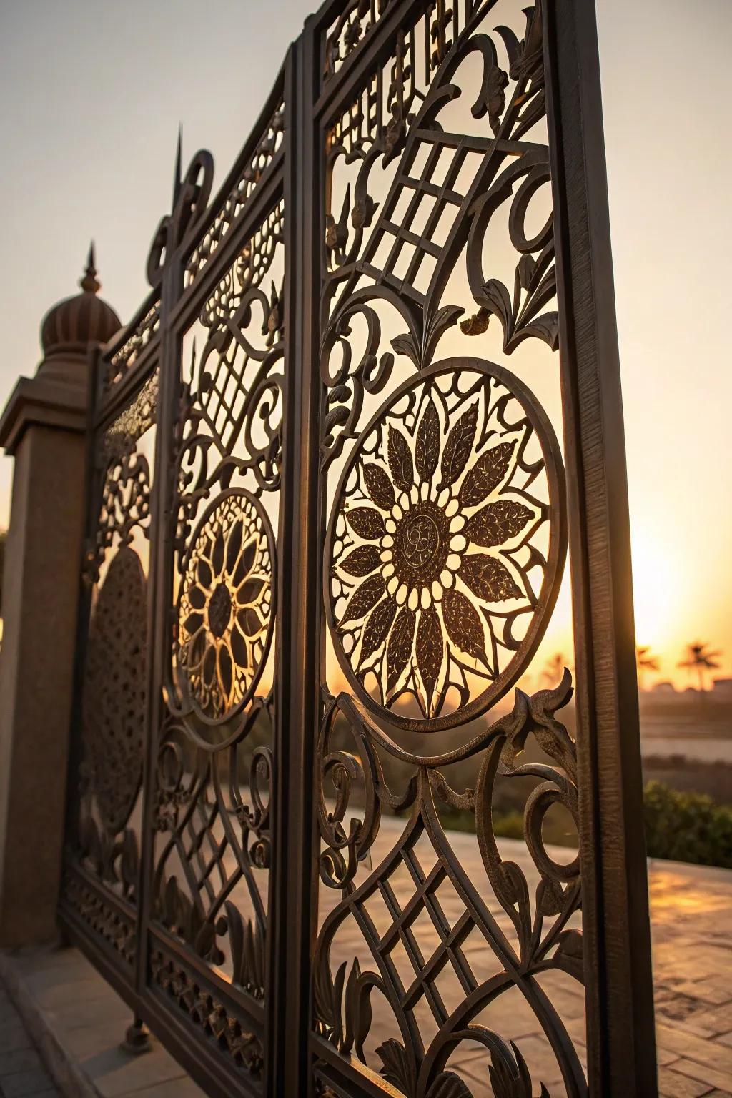 Craftsmanship at its finest: Transform your entrance with an exquisite CNC plasma-cut gate.