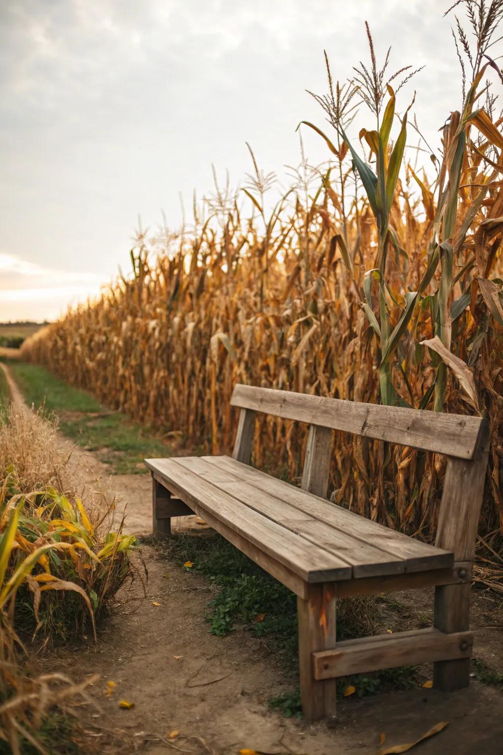 Create memorable fall photos with a corn stalk backdrop.