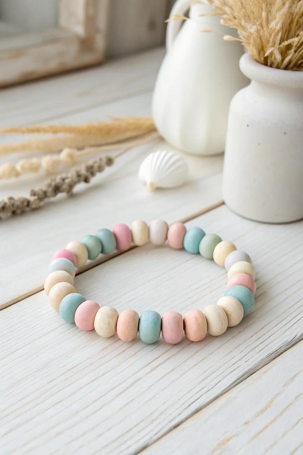 Embrace elegance with playful clay bead creations—a minimalist's delight with a Boho twist!