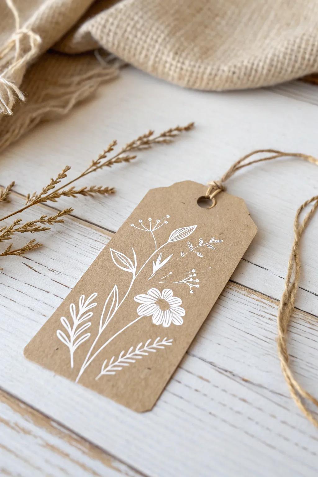 Embrace the charm of handmade elegance with this beautifully crafted name tag.